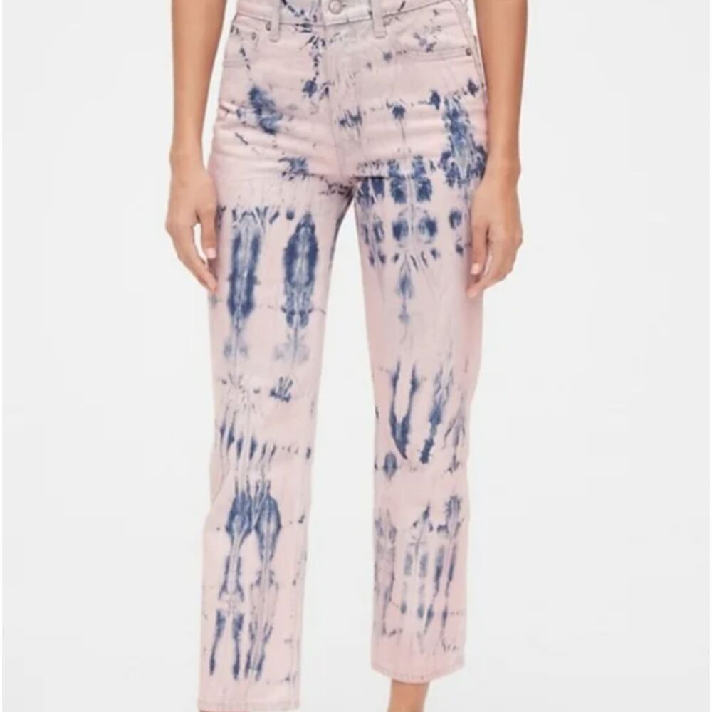 Gap Tie Dye Straight Cut Jeans Size 4 Tall